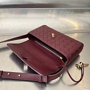 Bottega Veneta Mini Andiamo Cross-Body Bag Red Wine 21.5x13.5x4.5cm - 5