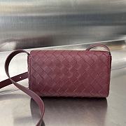 Bottega Veneta Mini Andiamo Cross-Body Bag Red Wine 21.5x13.5x4.5cm - 4