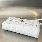 Bottega Veneta Mini Andiamo Cross-Body Bag White 21.5x13.5x4.5cm - 6