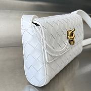 Bottega Veneta Mini Andiamo Cross-Body Bag White 21.5x13.5x4.5cm - 3