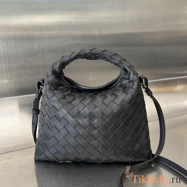 Bottega Veneta Mini Hop Black Bag 25.5x14.5x11cm - 1