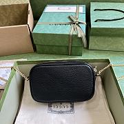 Gucci GG Marmont Mini Shoulder Bag Black 18.5x11x4cm - 3