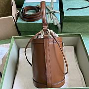 Gucci Ophidia Mini Bucket Bag Brown 11.5x23x8cm - 4