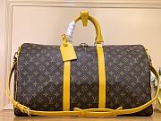 Louis Vuitton LV Keepall Bandoulière 50 Monogram Macassar Yellow 50 x 29 x 23 cm - 1