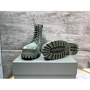 Balenciaga Combat Boots Green - 4