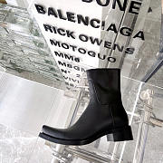 Balenciaga Inspector Square-toe Ankle Boots Black - 2