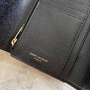 YSL Small Envelope Wallet Black Gold 13x9x3cm - 6