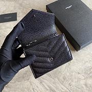 YSL Small Envelope Wallet Black 13x9x3cm - 3