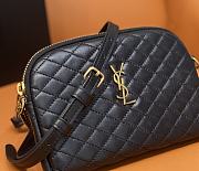 YSL Gaby Zipped Pouch Quilted Lambskin Black 18x13x3.5cm - 2