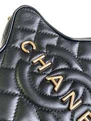 Chanel Star Handbag Lambskin Gold Black 22.5 × 22.5 × 6 cm - 2