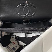 Chanel Flap Classic Handbag Velvet Crystal Pearl Black 25cm - 2