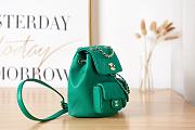 Chanel 23P Backpack Duma Green 21x20x12cm - 5