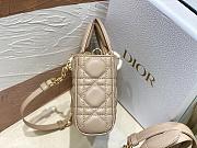 Dior Lady D-joy Bag Beige Gold 22x13x4cm - 4