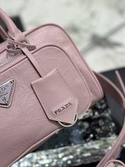 Prada Multi-pocket Leather Tote Bag Pink 24.5x14x8cm - 2