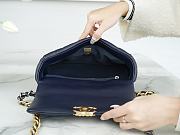 Chanel 19 Flap Bag Navy Blue Gold 26cm - 6