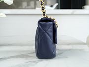 Chanel 19 Flap Bag Navy Blue Gold 26cm - 5