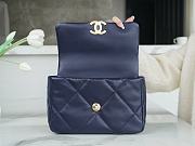 Chanel 19 Flap Bag Navy Blue Gold 26cm - 3