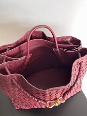 Bottega Veneta Large Andiamo Bag Red 42x35x18cm - 6