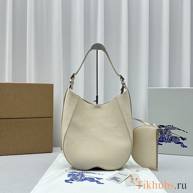 Burberry Medium Chess Shoulder Bag White 30x9x33cm - 1