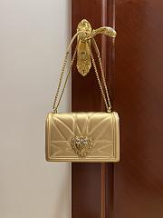 Dolce & Gabbana Quilted Devotion Gold Bag 26x18x7.5cm - 1