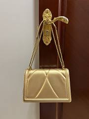 Dolce & Gabbana Quilted Devotion Gold Bag 26x18x7.5cm - 5