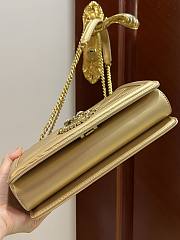 Dolce & Gabbana Quilted Devotion Gold Bag 26x18x7.5cm - 4