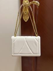 Dolce & Gabbana Quilted Devotion White Bag 26x18x7.5cm - 2