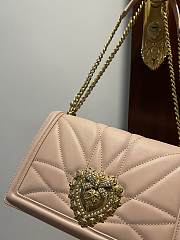 Dolce & Gabbana Quilted Devotion Pink Bag 26x18x7.5cm - 4