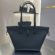 Fendi Origami Medium Black Leather Bag 27x27x16.5cm - 3