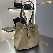 Fendi Origami Medium Grey Leather Bag 27x27x16.5cm - 5