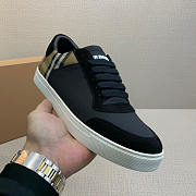 Burberry Stevie Black Leather Nova-check Sneakers - 2