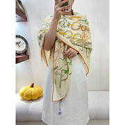 Hermes Silk Scarf Yellow 140x140cm - 1