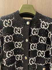 Gucci Women's GG Jacquard Cotton-blend Cardigan - 4