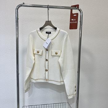 Balmain White Cardigan