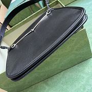 Gucci Horsebit Slim Small Shoulder Bag Black 23x18.5x3cm - 4