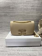 Celine Natural Medium Bag Triomphe Beige 23x15.5x5cm - 1