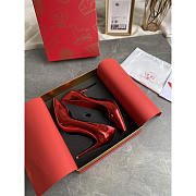 Christian Louboutin Kate Patent Red Sole High heel Pump 10cm - 3