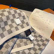 Louis Vuitton LV Néo Petit Damier Scarf Grey 180x35cm - 3