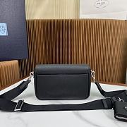 Prada Black Saffiano Leather Shoulder Bag 22x14.5x5cm - 6