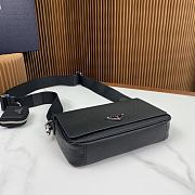 Prada Black Saffiano Leather Shoulder Bag 22x14.5x5cm - 4