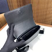 Prada Black Saffiano Leather Shoulder Bag 22x14.5x5cm - 2