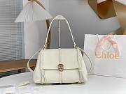 Chloe Penelope Medium Soft Shoulder Bag White 35x24x13cm - 1