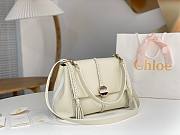 Chloe Penelope Medium Soft Shoulder Bag White 35x24x13cm - 6