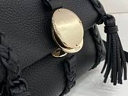 Chloe Penelope Small Soft Shoulder Bag Black 22x14x9cm - 3