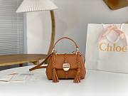 Chloe Penelope Small Soft Shoulder Bag Brown 22x14x9cm - 1