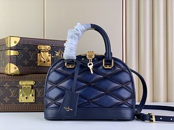 Louis Vuitton LV Alma Navy Blue BB 23.5 x 17.5 x 11.5 cm