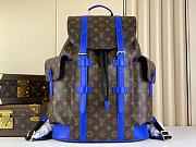 Louis Vuitton LV Backpack Christopher MM Monogram Blue 38 x 44 x 21 cm - 1