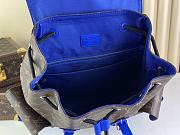 Louis Vuitton LV Backpack Christopher MM Monogram Blue 38 x 44 x 21 cm - 5