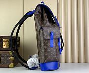 Louis Vuitton LV Backpack Christopher MM Monogram Blue 38 x 44 x 21 cm - 6