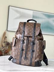 Louis Vuitton LV Backpack Christopher MM Monogram Black 38 x 44 x 21 cm - 1